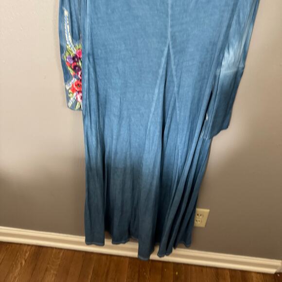 Soft Surroundings AVA Maxi Size Medium Dress Beaded EMBROIDERED Crochet - Picture 12 of 12